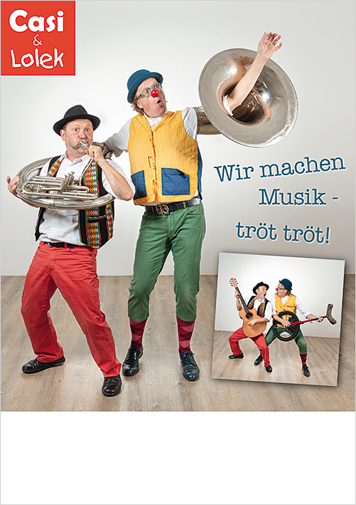 Plakat "Casi & Lolek" - Wir machen Musik!